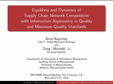 INFORMS 2014